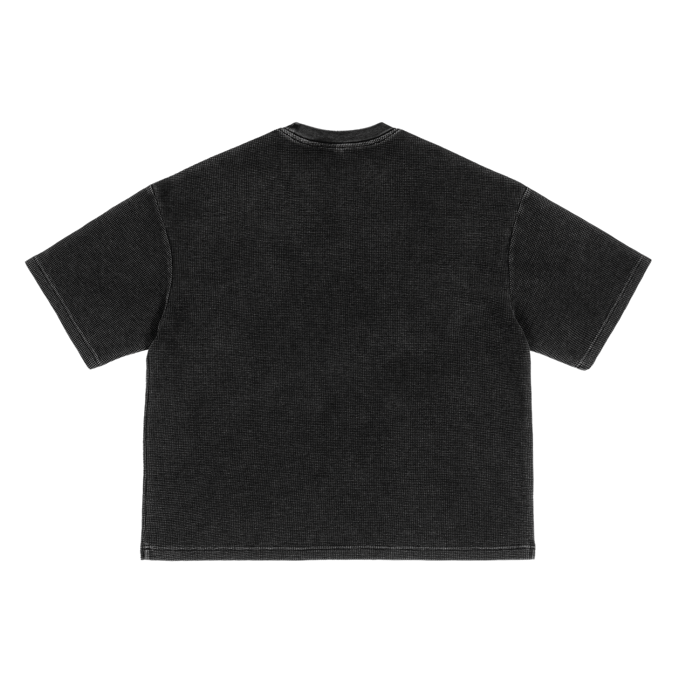 Unchained Waffle-Texture Washed Boxy T-Shirt